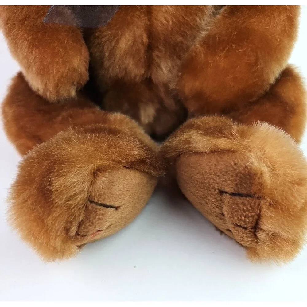 Ty Classic Yesterbear  1999 Brown Bear Soft 18 inch Beanie Buddy Bow Sweet